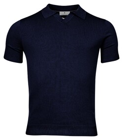 Thomas Maine Pullover Polo Single Knit Navy