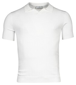 Thomas Maine Pullover Polo Single Knit Off White