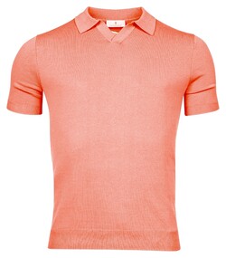 Thomas Maine Pullover Polo Single Knit Poloshirt Coral