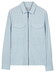 Thomas Maine Reva Yarn Dyed Seersucker Overshirt Licht Blauw