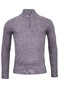 Thomas Maine Rib Knit Zip Yak Merino Blend Trui Grijs Melange