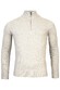 Thomas Maine Rib Knit Zip Yak Merino Blend Trui Licht Groen