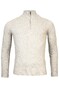 Thomas Maine Rib Knit Zip Yak Merino Blend Trui Licht Groen
