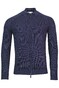 Thomas Maine Ribbed Cardigan Zip Dark Jeans Melange