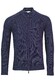 Thomas Maine Ribbed Cardigan Zip Vest Dark Jeans Melange