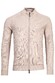 Thomas Maine Ribbed Cardigan Zip Vest Licht Beige