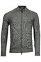 Thomas Maine Ribbed Cardigan Zip Vest Mid Grey Melange