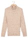Thomas Maine Rollneck Allover Multi Diagonal Cable Knit Trui Beige