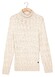 Thomas Maine Rollneck Allover Multi Diagonal Cable Knit Trui Off White