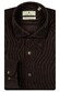 Thomas Maine Roma Fine Corduroy Uni Color Modern Kent Overhemd Bruin