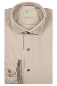 Thomas Maine Roma Fine Corduroy Uni Color Modern Kent Shirt Kitt