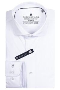 Thomas Maine Roma Luxury Comfort Stretch Uni Modern Kent Shirt White