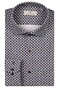 Thomas Maine Roma Modern Kent Hyperstretch Graphic Pattern Overhemd Grijs-Multi