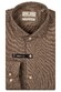Thomas Maine Roma Modern Kent Jersey Piqué Melange Overhemd Taupe
