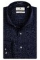 Thomas Maine Roma Modern Kent Linnen Délavé by Albini Overhemd Dark Navy