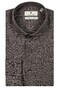 Thomas Maine Roma Modern Kent Linnen Délavé by Albini Overhemd Dark Olive