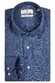 Thomas Maine Roma Modern Kent Linnen Faux-Uni Overhemd Jeans Blauw