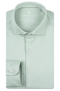 Thomas Maine Roma Modern Kent Luxury Comfort Liquid Cotton Shirt Mint Green