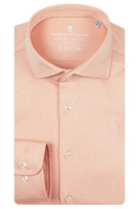 Thomas Maine Roma Modern Kent Luxury Comfort Liquid Cotton Shirt Soft Coral
