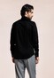 Thomas Maine Roma Modern Kent Luxury Comfort Soft Liquid Cotton Overhemd Zwart