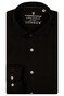 Thomas Maine Roma Modern Kent Luxury Comfort Soft Liquid Cotton Overhemd Zwart