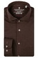 Thomas Maine Roma Modern Kent Soft Liquid Cotton Overhemd Bruin