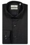 Thomas Maine Roma Modern Kent Two-Ply Cotton Non-Iron Pinpoint Overhemd Zwart