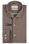 Thomas Maine Roma Modern Kent Vintage 3D Pattern Overhemd Dark Olive
