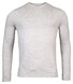 Thomas Maine Ronde Hals Single Knit Merino Wool Trui Licht Grijs