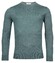 Thomas Maine Ronde Hals Single Knit Merino Wool Trui Petrol Green