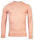 Thomas Maine Ronde Hals Single Knit Merino Wool Trui Soft Coral Melange