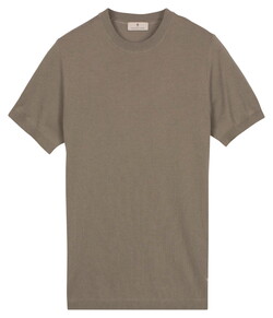 Thomas Maine Short Sleeve Crew Neck Half Milano Knit Trui Groen