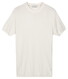 Thomas Maine Short Sleeve Crew Neck Half Milano Knit Trui Off White