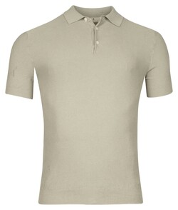 Thomas Maine Short Sleeve Subtle Structure Knit Piqué Garment Dye Polo Dusty Green