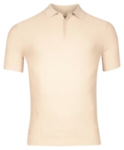Thomas Maine Short Sleeve Subtle Structure Knit Piqué Garment Dye Polo Kitt