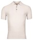 Thomas Maine Short Sleeve Subtle Structure Knit Piqué Garment Dye Poloshirt Light Grey