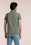 Thomas Maine Short Sleeve Zip Collar Hyperflex Piqué Polo Groen