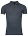 Thomas Maine Short Sleeve Zip Collar Hyperflex Piqué Polo Jeans Blauw