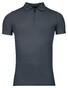 Thomas Maine Short Sleeve Zip Collar Hyperflex Piqué Polo Jeans Blauw