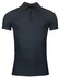 Thomas Maine Short Sleeve Zip Collar Hyperflex Piqué Polo Navy