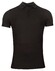 Thomas Maine Short Sleeve Zip Collar Hyperflex Piqué Poloshirt Black