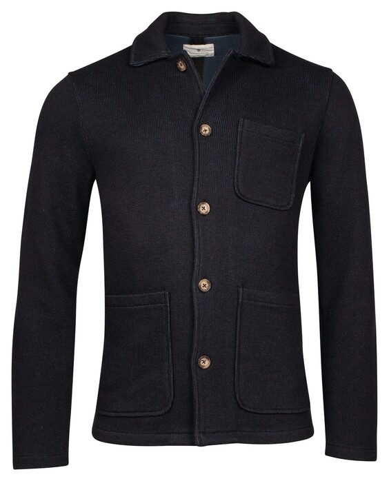 Thomas Maine Siena Lined Jersey Overshirt Navy