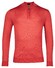 Thomas Maine Skipper Half Zip Single Knit Fine Merino Trui Coral