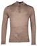Thomas Maine Skipper Half Zip Single Knit Fine Merino Trui Greige
