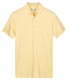 Thomas Maine Soft Liquid Cotton Short Sleeve Polo Geel