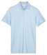 Thomas Maine Soft Liquid Cotton Short Sleeve Polo Licht Blauw