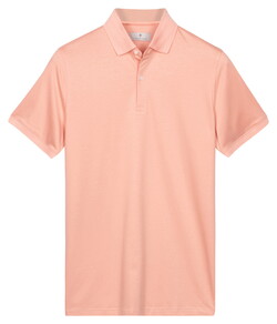 Thomas Maine Soft Liquid Cotton Short Sleeve Polo Soft Coral
