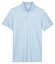Thomas Maine Soft Liquid Cotton Short Sleeve Poloshirt Light Blue