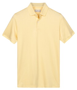 Thomas Maine Soft Liquid Cotton Short Sleeve Poloshirt Yellow