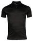 Thomas Maine Soft Liquid Cotton Solid Color Polo Zwart